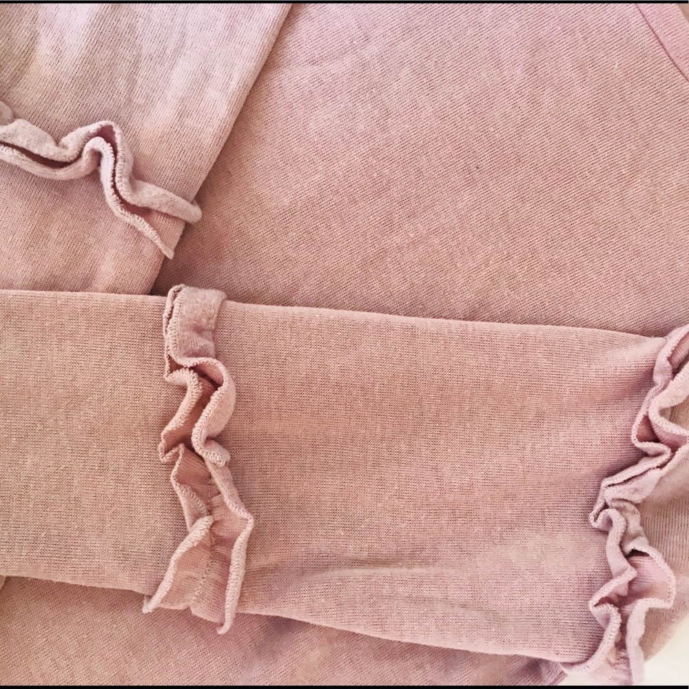 Pink Ruffled Sweater Shirt - Picture 3 of 3